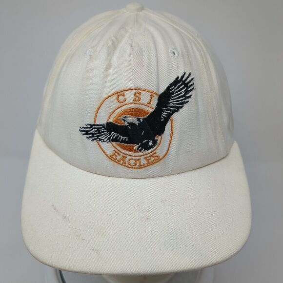 CSI Eagles Strapback Hat Tan One Size Embroidered 6 Panel Colorado Cap - Picture 2 of 8